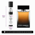 Dolce & Gabbana The One, presented as an independently repacked FragMini 5 mL / 0.17 oz eau de parfum travel spray. Original retail bottle and packaging are not included.